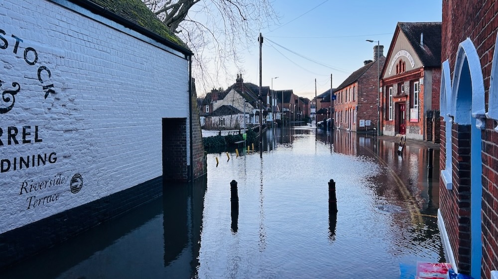 Flooding in Northcroft Lane Newbury