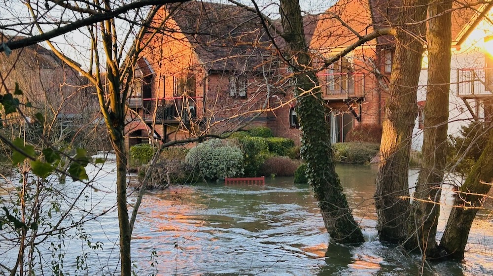 Flooding in Northcroft Lane Newbury